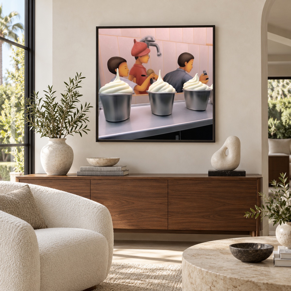 Illustrative luxury interior showing this artwork